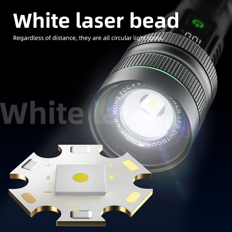 Extremely powerful 10,000 lumen flashlight