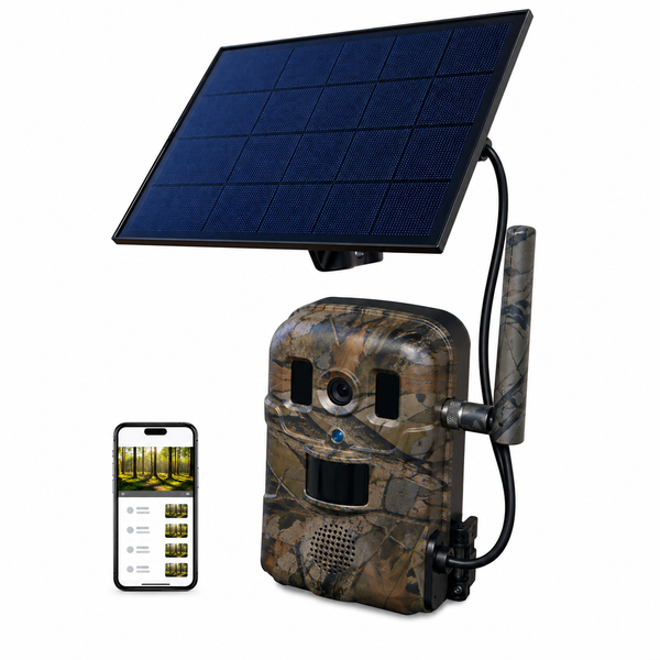 4G Wildlife Camera LIVE, App, and Solar Panel