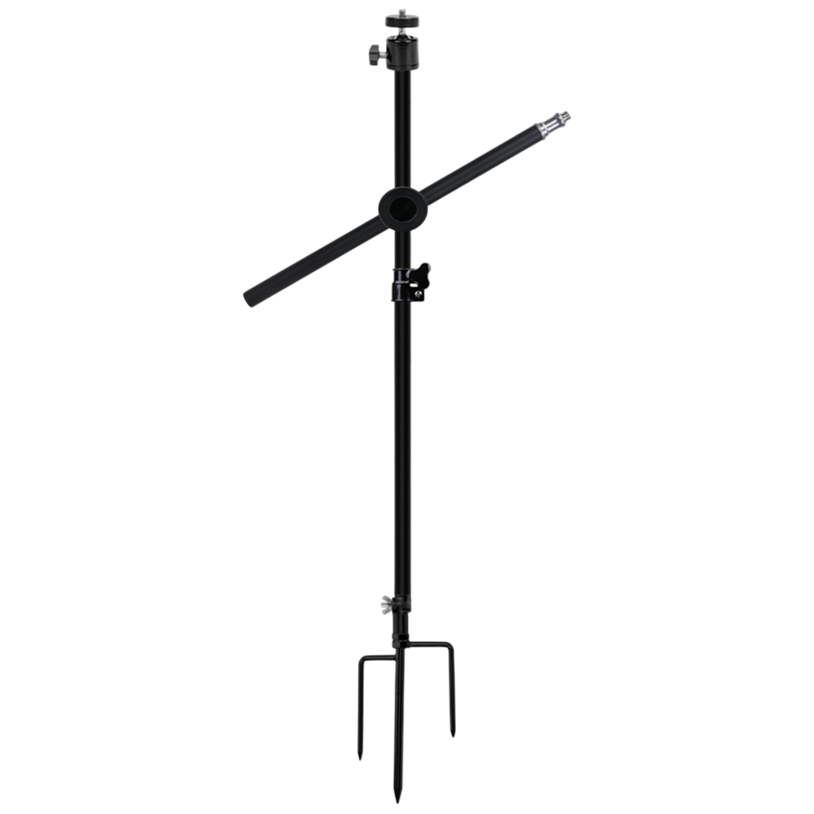 Mounting stand for trail camera and solar panel